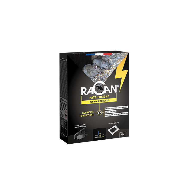 RACAN - Pâte fraiche noire 80g